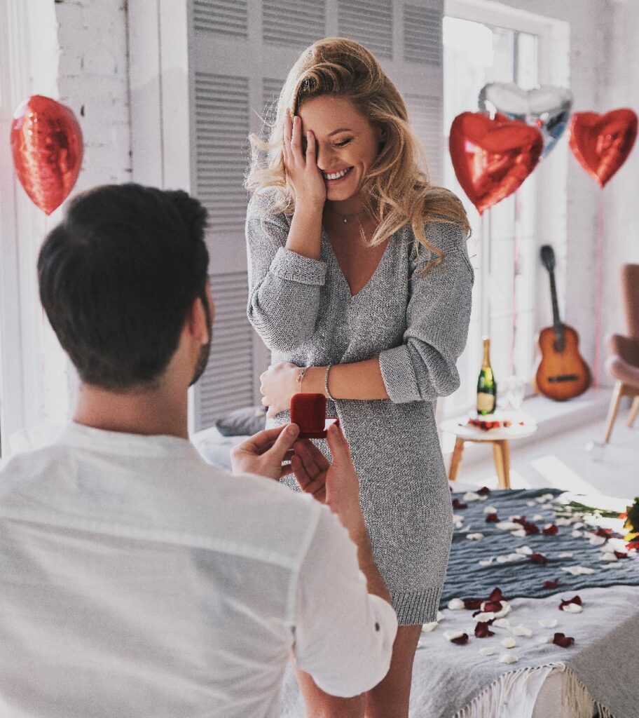 Come organizzare una proposta di matrimonio palloncini a cuore